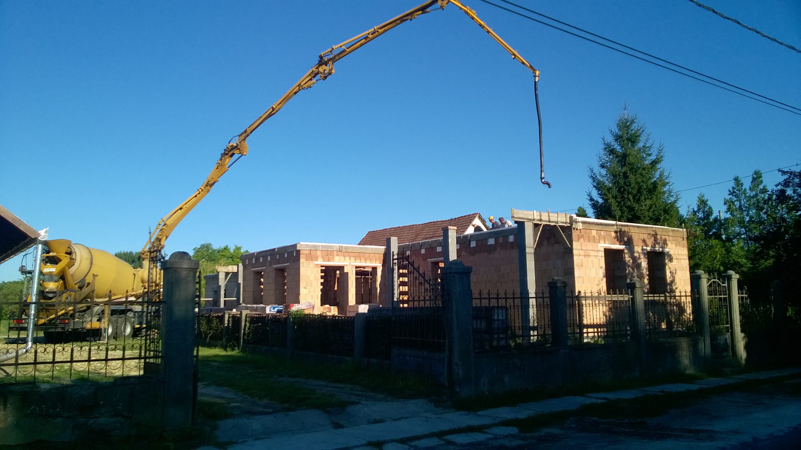 Rackeve csladi haz betonozas